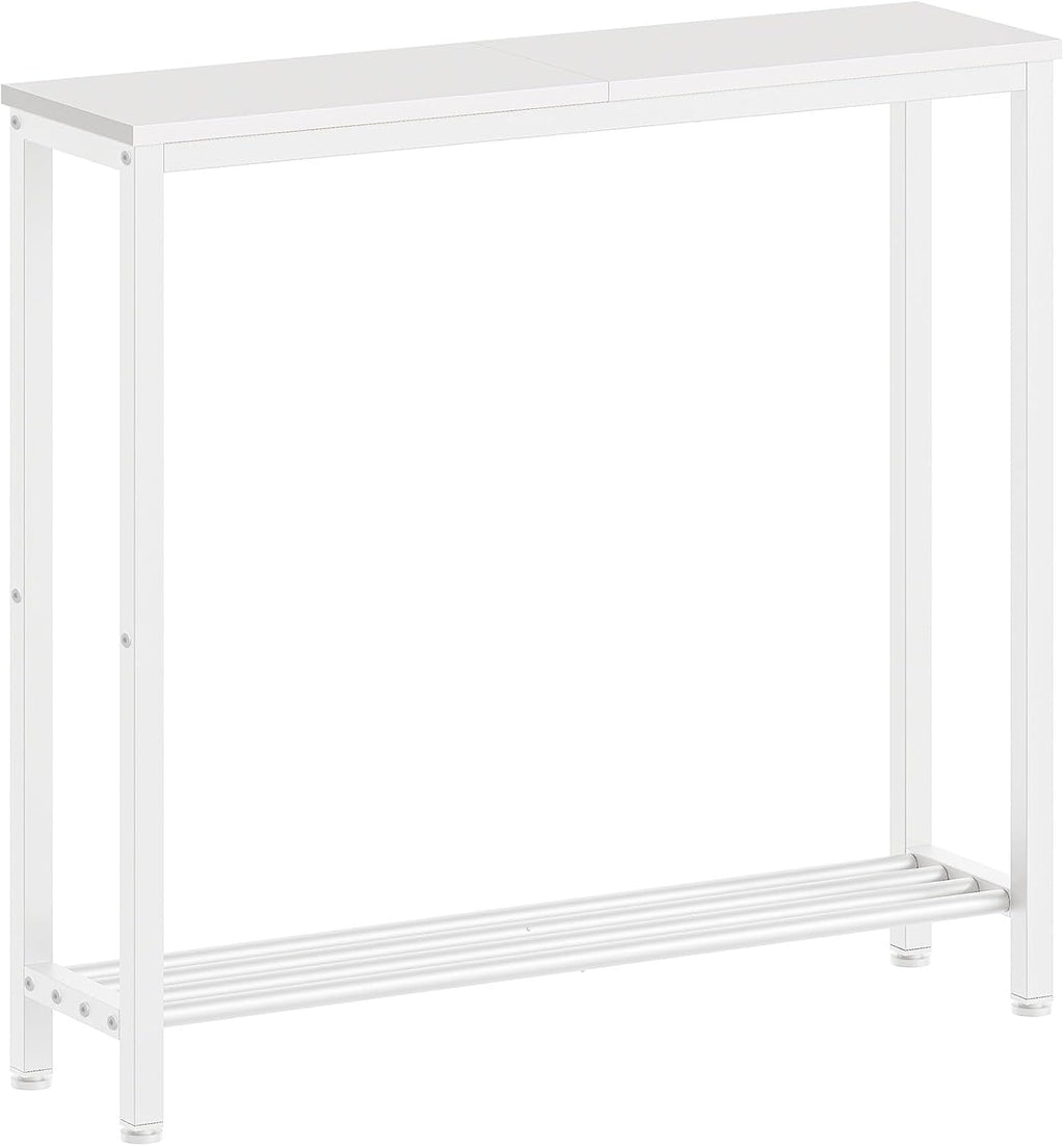 White Narrow Console Entryway Table