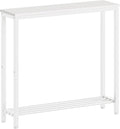 White Narrow Console Entryway Table