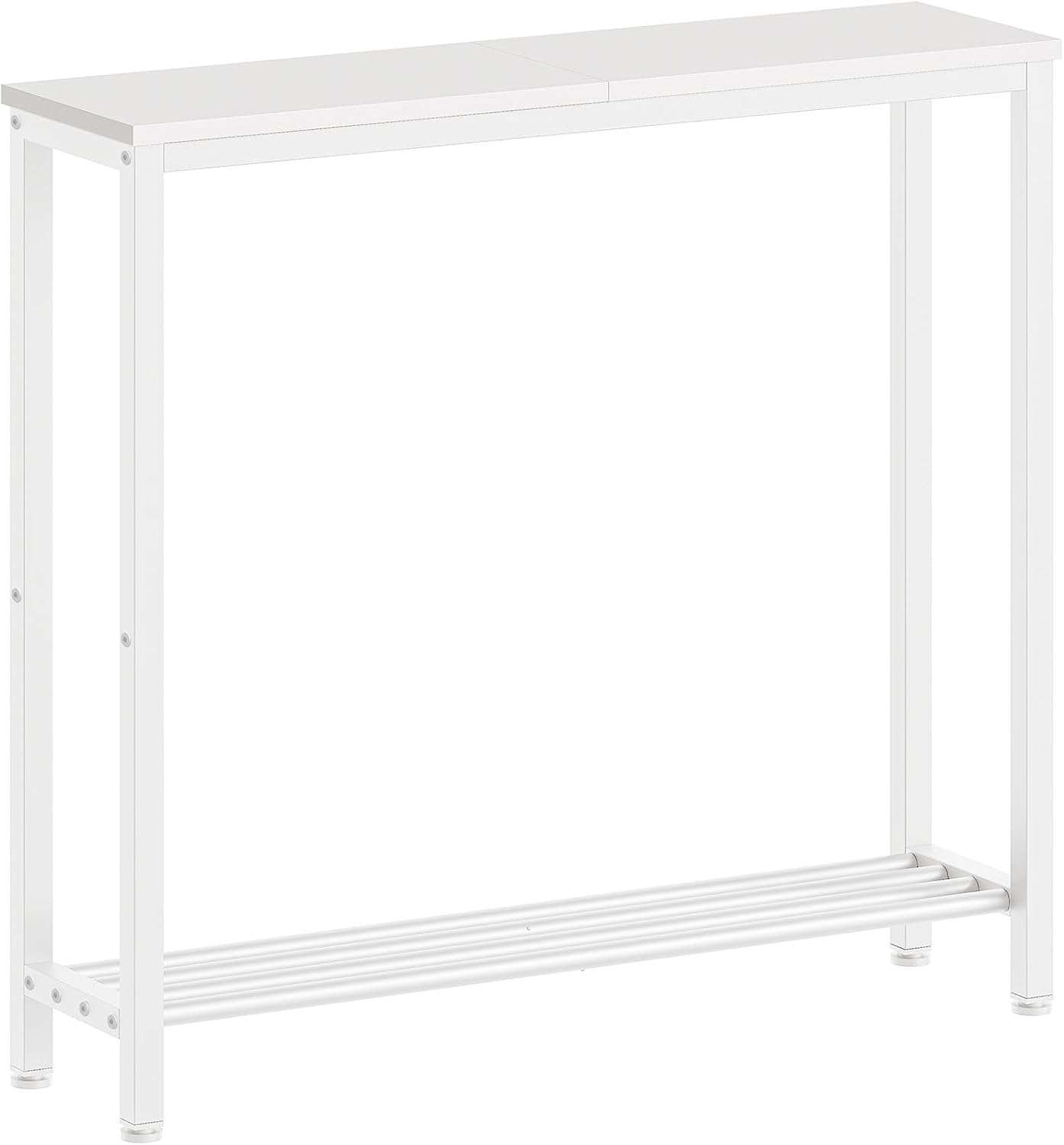 White Narrow Console Entryway Table