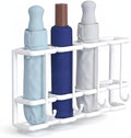 White Iron Wall Umbrella Drying Rack