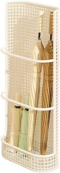 White Small Wall Umbrella Stand With Drain