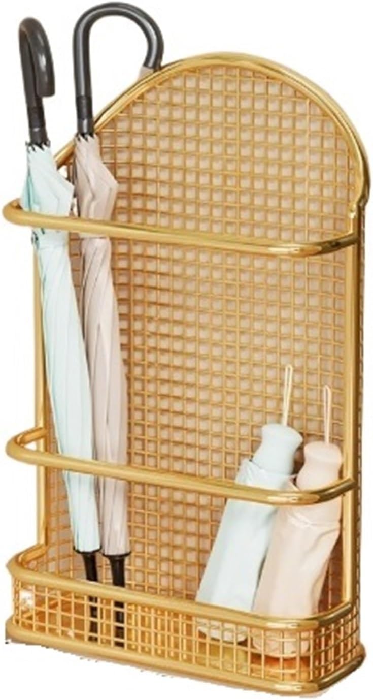 Gold Small Wall Drip-Free Umbrella Holder