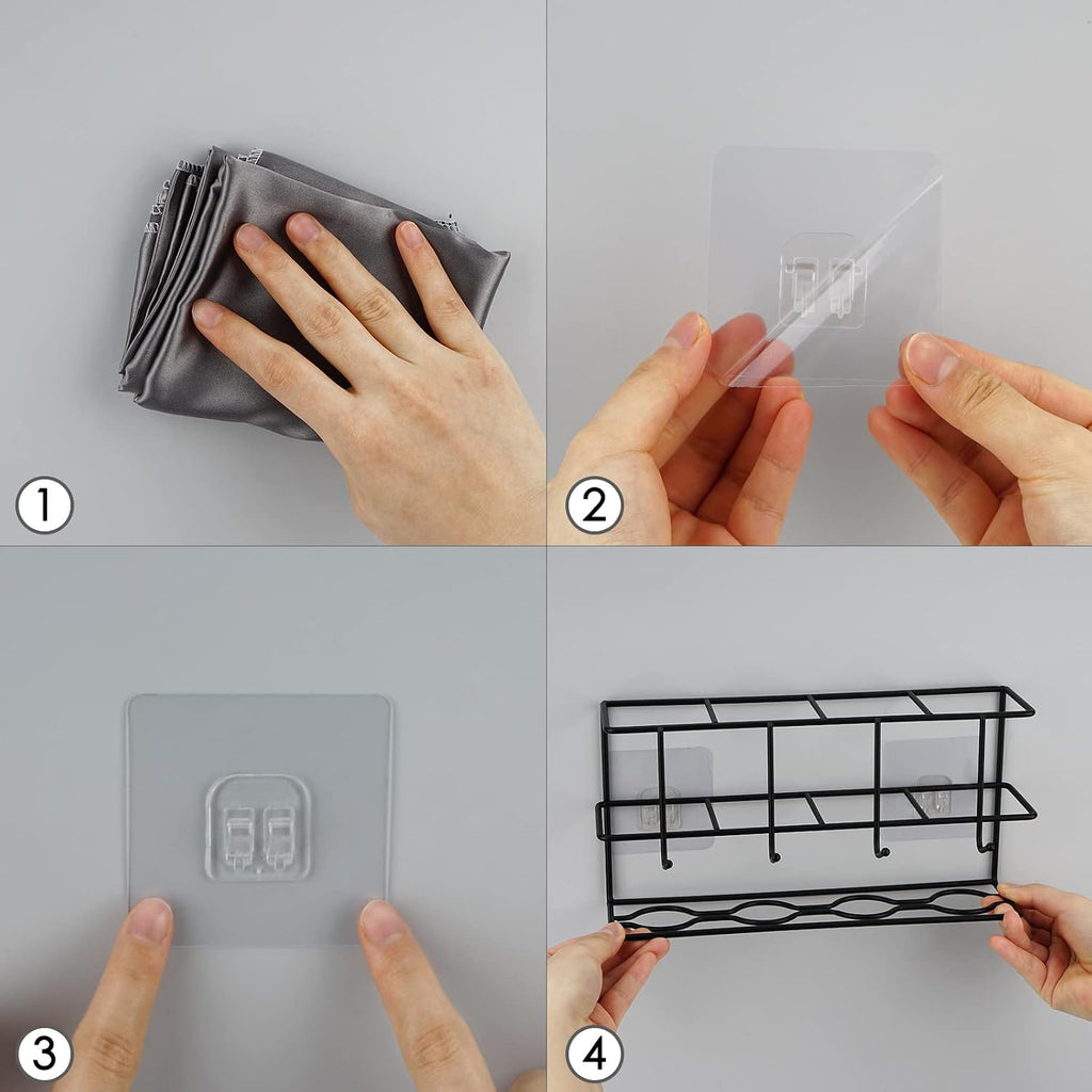 Black Self-Adhesive Wall Umbrella Drain Rack