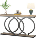 55" Industrial Grey Console Table