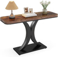 Industrial Console Table Entryway Hallway Compact Small Space